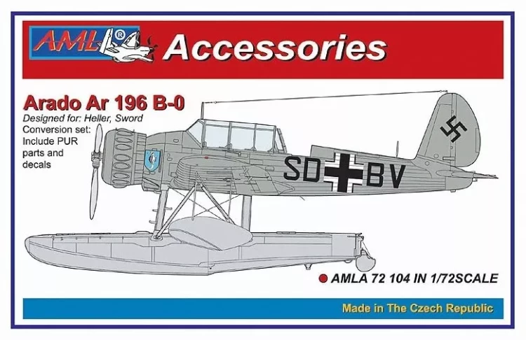 AML AMLA72104 Arado Ar 196 B-0 Conversion set (HELL/SWORD) 1/72