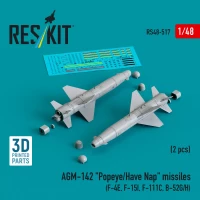 Reskit 48517 AGM-142 'Popeye/Have Nap' missiles (2 pcs.) 1/48