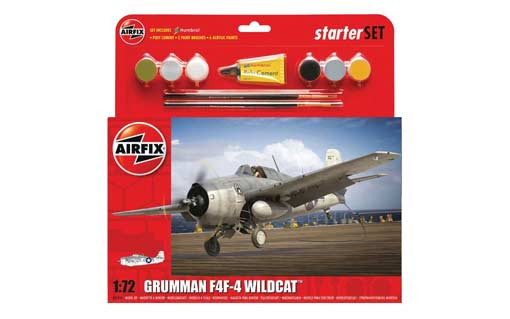 Airfix 55214 Grumman F4F-4 Wildcat Starter Set 1/72