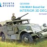 Quinta studio QD35088 M3A1 Scout (Zvezda) 3D Декаль интерьера кабины 1/35
