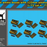Blackdog G72125 Soviet ammo boxes with 122 mm ammunition 1/72