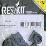 Reskit RS32-0221 P-38 Lightning Колеса Type 2 (REV,TRUMP) 1/32