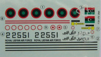 LF Model C72133 Decals F-5A Freedom Fighter Libya (ITAL) Pt.1 1/72