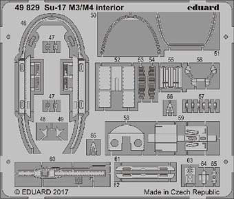 Eduard 49829 Su-17 M3/M4 interior 1/48