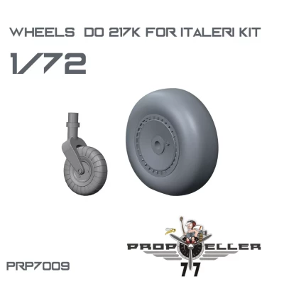 77 Propeller 77PRP-7009 Dornier Do 217K Wheels (ITAL) 1/72