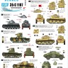 Star Decals 35-C1107 Axis & East European Tank mix # 1. Bulgarian Light Tanks and AFVs. Pz.Kpfw 38(t) Praga, Renault R-35, Vickers 6-ton, Sd.Kfz.222, Sd.Kfz.223.Axis & Eastern European Tank Mix 1 1/35