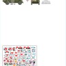 Star Decals 35-C1107 Axis & East European Tank mix # 1. Bulgarian Light Tanks and AFVs. Pz.Kpfw 38(t) Praga, Renault R-35, Vickers 6-ton, Sd.Kfz.222, Sd.Kfz.223.Axis & Eastern European Tank Mix 1 1/35