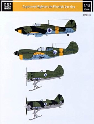 Sbs Model D48035 Декаль Captured Fighters in Finnish Service 1/48