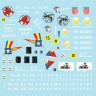 Star Decals 35-C1232 US 37th Tank Battalion. 75th-D-Day-Special. Normandy and France in 1944.37th Tk Bn / 4th Armored Division.Some of the very colourful artwork used in this Battalion.No stars included 1/35