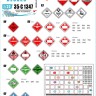 Star Decals 35-C1347 DANGER! Signs for hazardous loads. Two sizes 1/35
