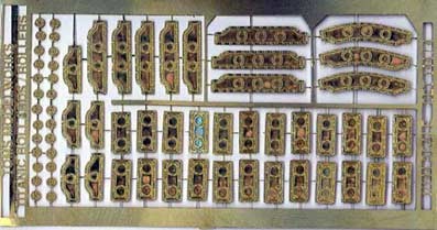 Tom's Modelworks 0144-4 Titanic deck bollard &amp; roller plates 1/144