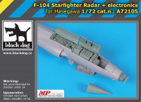 Blackdog A72105 F-104 Starfighter radar+electronics (HAS) 1/72