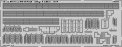 Eduard 53155 USS Texas BB-35 pt 2 - railings &amp; ladders 1/350