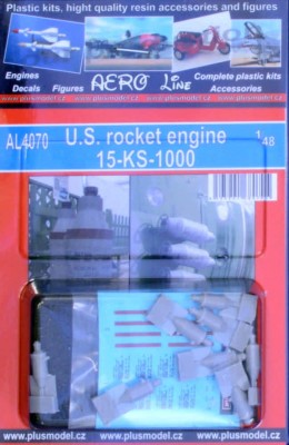 Plusmodel AL4070 US rocket engine 15-KS-1000 1/48
