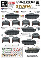 Star Decals STAR35993 Sturm #7. Sturmgeschutz/StuG.III Ausf.E. Sturmgeschutz/StuG .Abt 177, 190, 249 and Grossdeutschland in 1941/42 1/35