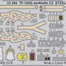 Eduard 33204 TF-104G seatbelts C2 STEEL 1/32