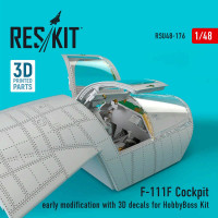 Reskit RSU48-0176 F-111F Cockpit early modification w/ 3D decal 1/48