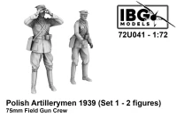 IBG Models U7241 Polish Artillerymen 75mm Field Gun Crew Set 1 1/72