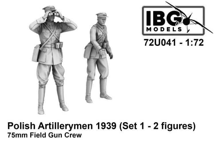 IBG Models U7241 Polish Artillerymen 75mm Field Gun Crew Set 1 1/72