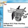 CMK N72023 U-Boot IXC Flak Vierling, 4x 20mm (REV) 1/72