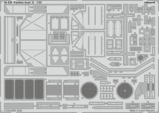 Eduard 36439 SET Panther Ausf. G (RYEF.MOD.)