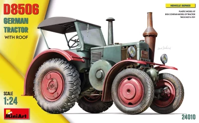 Miniart 24010 German Tractor D8506 with roof 1/24