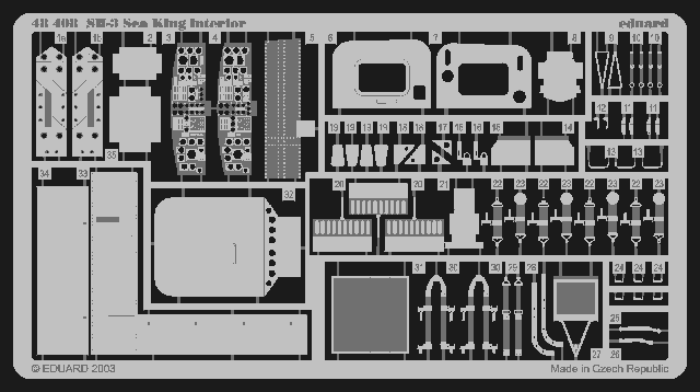Eduard 48408 SH-3 interior HAS/REV