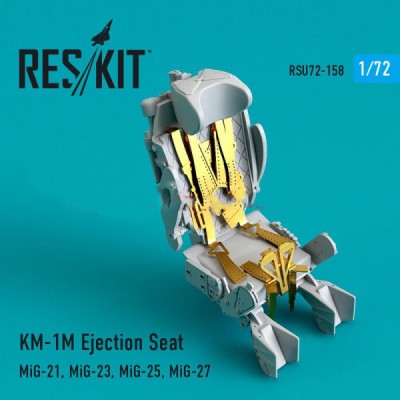 Reskit RSU72-0158 KM-1M Ejection Seat (MiG-21, MiG-23, MiG-25, MiG-27) 1/72