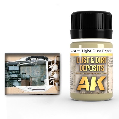 AK Interactive AK-04062 Жидкость &quot;LIGHTDUSTDEPOSIT&quot; (скопления светлой пыли)