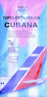 BOA Decals 44110 Tupolev Tu-204-100 CUBANA (ZVE) 1/144