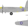 Eduard EX1138 Mask B-26F Marauder US nation. insignia (ICM) 1/48
