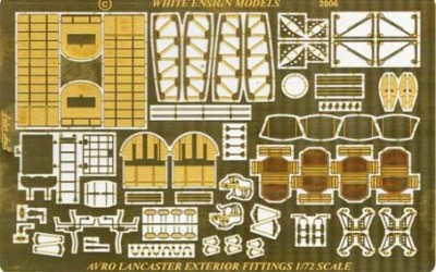 White Ensign Models PE 7225 AVRO LANCASTER EXTERIOR DETAILS(For the Airfix, Revell &amp; Hasegawa kits) 1/72