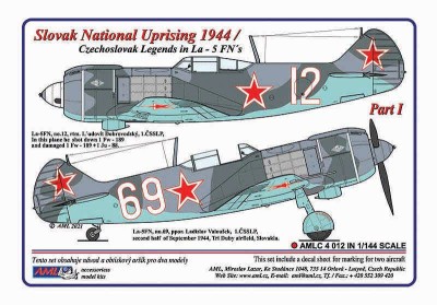 AML AMLC144012 Decals Slovak Nat.Upris.1944/ CZ Legends 1/144