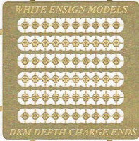 White Ensign Models PE 35128 KRIEGSMARINE DEPTH CHARGE END CAPS x 30 Pairs 1/350