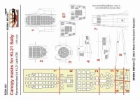 Rising Decals DM-401 Canopy mask for Ki-21 'Sally' (ICM) 1/48