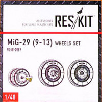Reskit RS48-0089 MiG-29 (9-13) wheels set (GHW) 1/48