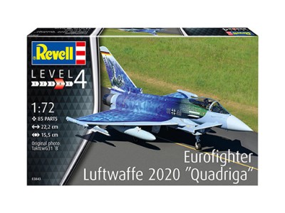 Revell 03843Q Истребитель Eurofighter Luftwaffe 2020 Quadriga 1/72
