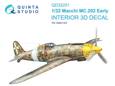 Quinta Studio QD32201 Macchi MC.202 Folgore ранний (Italeri) 1/32