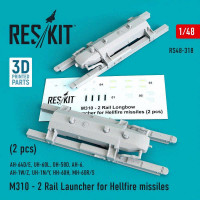 Reskit 48318 M310 - 2 Rail Launcher for Hellfire missiles 1/48
