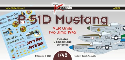 Dk Decals 48029 P-51D Mustang VLRU Iwo Jima 1945 (9x camo) 1/48