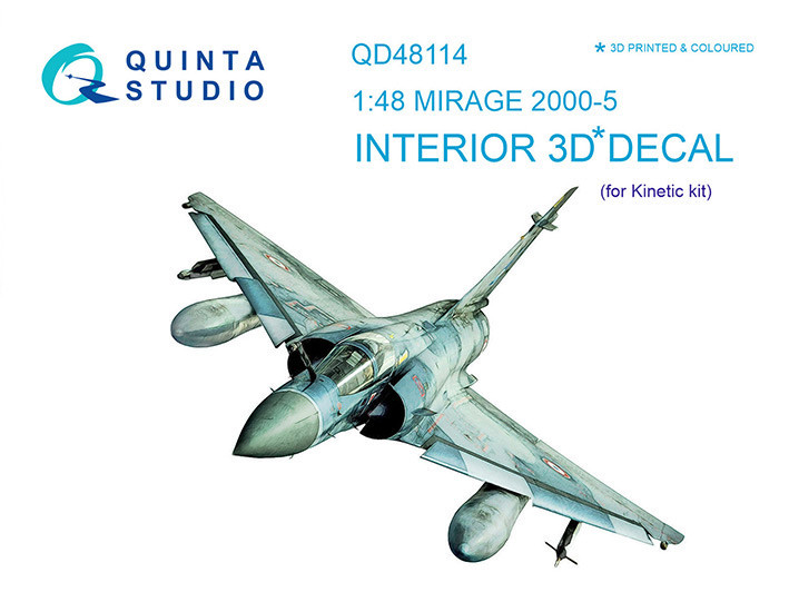 Quinta studio QD48114 Mirage 2000-5 (для модели Kinetic) 1/48