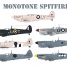 Aims AIMS48D028 Monotone Supermarine Spitfires Pr.Mk.IV, Pr Mk.IX, PR Mk.IG, Mk.Vc, Mk.Vb 1/48