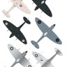 Aims AIMS48D028 Monotone Supermarine Spitfires Pr.Mk.IV, Pr Mk.IX, PR Mk.IG, Mk.Vc, Mk.Vb 1/48