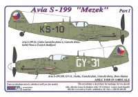 AML AMLC48010 Декали for Avia S-199 'Mezek' Part I. 1/48
