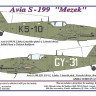 AML AMLC48010 Декали for Avia S-199 'Mezek' Part I. 1/48