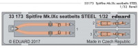 Eduard 33173 Spitfire Mk.IXc seatbelts STEEL 1/32 1/32