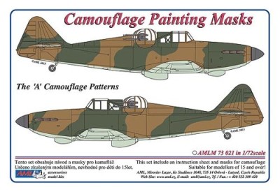 AML AMLM73021 Маска камуфляж Defiant Mk.I patterns A 1/72