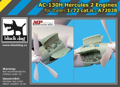 BlackDog A72028 AC-130 H Hercules - 2 engines (ITAL) 1/72