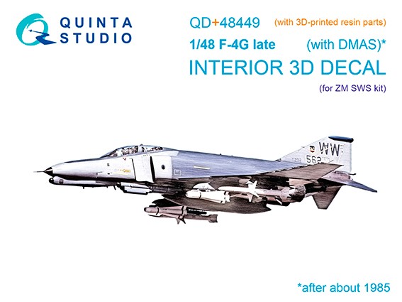 Quinta studio QD+48449 F-4G late (Zoukei Mura SWS) 1/48