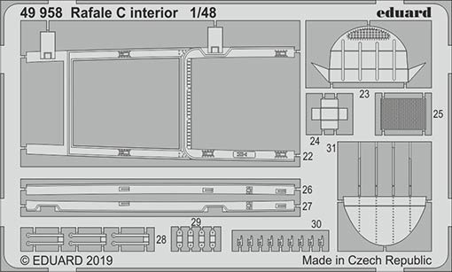 Eduard 49958 SET Rafale C interior (REV)